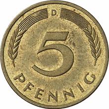 5 Pfennig 1992 D  