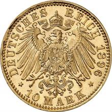 10 Mark 1896 E   "Sachsen"