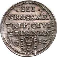 Trojak (3 groszy) 1582    "Gdańsk"