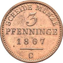 3 пфеннига 1867 C  