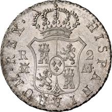2 reales 1829 M AJ 