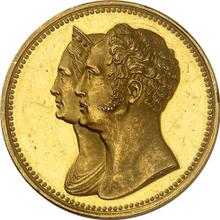 Medaille 1836    "Zur Erinnerung an das 10-jährige Jubiläum der Krönung von Nikolaus I"