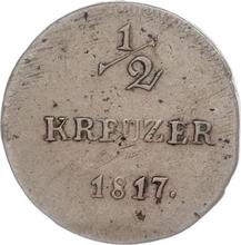Medio kreuzer 1817   