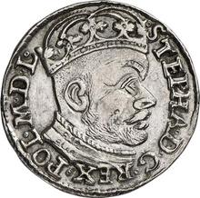 Трояк (3 гроша) 1584    "Большая голова"