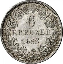 6 Kreuzer 1853   