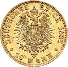 10 marcos 1888 D   "Bavaria"