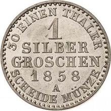 Silber Groschen 1858 A  