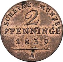 2 Pfennige 1839 A  