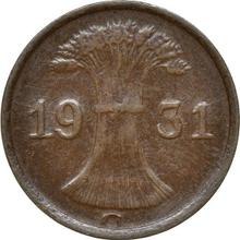 1 Reichspfennig 1931 G  
