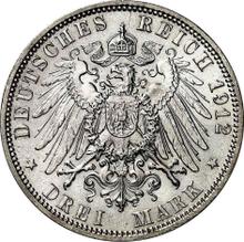 3 марки 1912 J   "Гамбург"