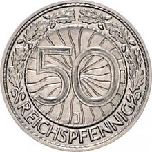 50 Reichspfennigs 1938 J  
