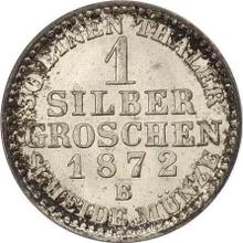 Silber Groschen 1872 B  