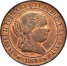 5 Centimos de Escudo 1868  OM 