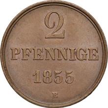2 пфеннига 1855  B 