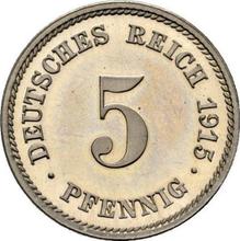 5 fenigów 1915 E  
