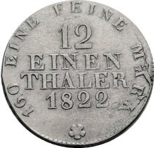 1/12 Thaler 1822  I.G.S. 