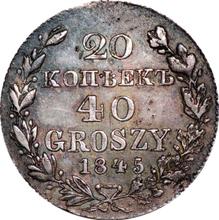 20 Kopeks - 40 Groszy 1845 MW  