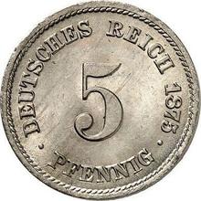 5 Pfennig 1875 H  