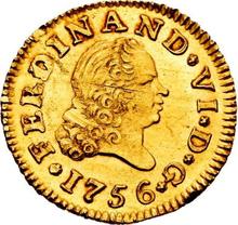 Medio escudo 1756 M JB 