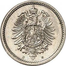 5 fenigów 1889 E  