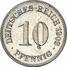 10 fenigów 1909 D  