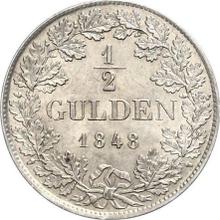 1/2 guldena 1848   