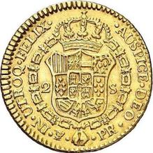 2 escudos 1793 PTS PR 