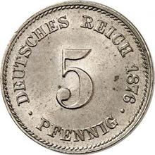 5 fenigów 1876 G  