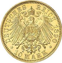 10 marcos 1890 A   "Mecklemburgo-Schwerin"