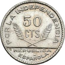 50 сентимо 1937  PJR  "Сантандер, Паленсия и Бургос"