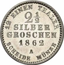 2-1/2 Silber Groschen 1862 A  