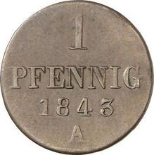 1 Pfennig 1843 A  
