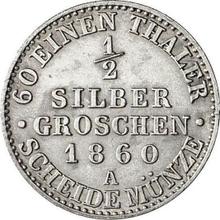 Medio Silber Groschen 1860 A  