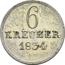 6 Kreuzer 1834   