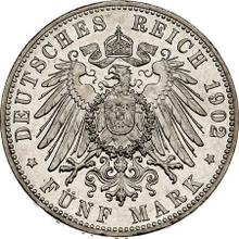 5 marcos 1902 J   "Hamburg"