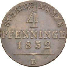 4 Pfennig 1832 D  