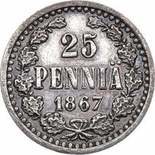 25 Penniä 1867  S 