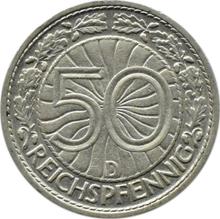 50 Reichspfennigs 1929 D  