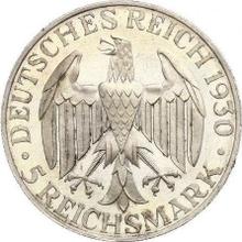5 Reichsmarks 1930 G   "Zepelín"