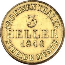 3 геллера 1842    (Пробные)