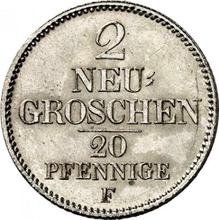2 Neu Groschen 1855  F 