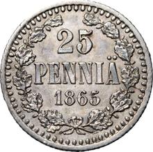 25 Penniä 1865  S 