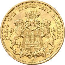 20 марок 1889 J   "Гамбург"