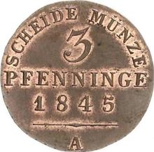 3 Pfennige 1845 A  