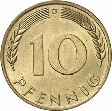 10 fenigów 1969 D  