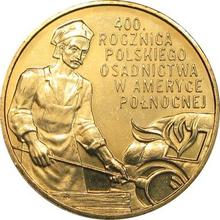 2 Zlote 2008 MW  NR "400th Anniversary of Polish Settlement in North America"