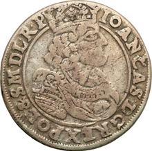 Орт (18 грошей) 1663  AT  "Прямой герб"