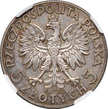 5 Zlotych 1932    "Polonia" (Probe)