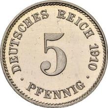 5 Pfennig 1910 J  
