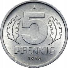 5 Pfennig 1986 A  